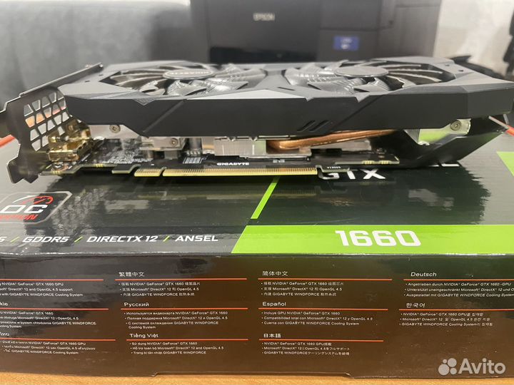 Видеокарта gigabyte gtx 1660 6gb