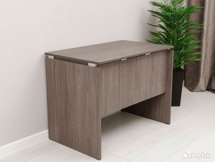 Стол парящий нераскладной темный ясень