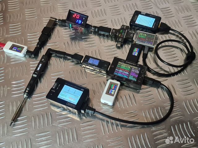 Тестер USB Type-C разные, вольт, ампер, ёмкость