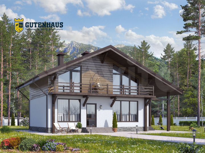 Дом 102 м² на участке 10 сот.