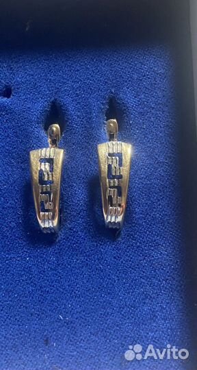 Золотые серьги 585 пробы
