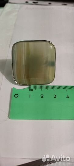 Кольцо с агатом