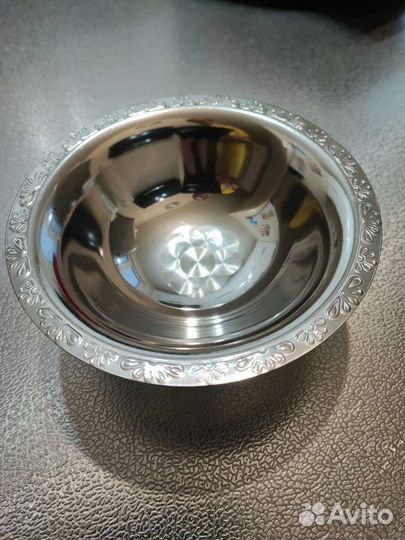 Креманки нерж, сковородочка для блинов, скалка