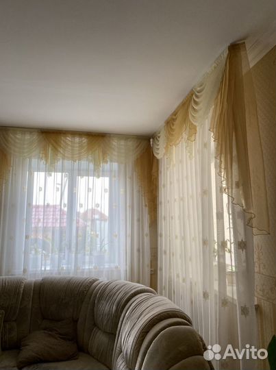 Ламбрекен и тюль на окна капрон в хорошем состояни