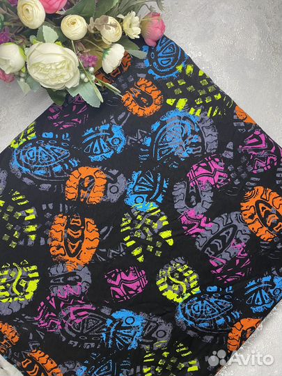 Ткань кулирка с набивкой