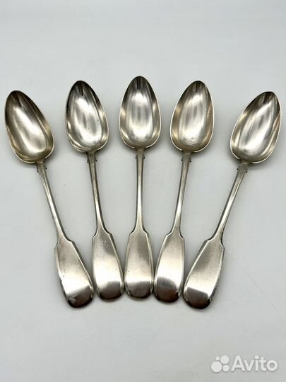 Ложки столовые 5 шт. Овчинников серебро 84 проба