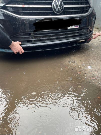 Сплиттер на volkswagen polo