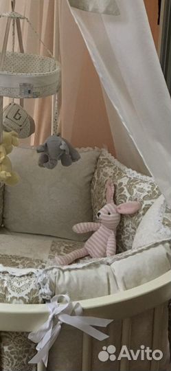 Бортики и балдахин на детскую кроватку