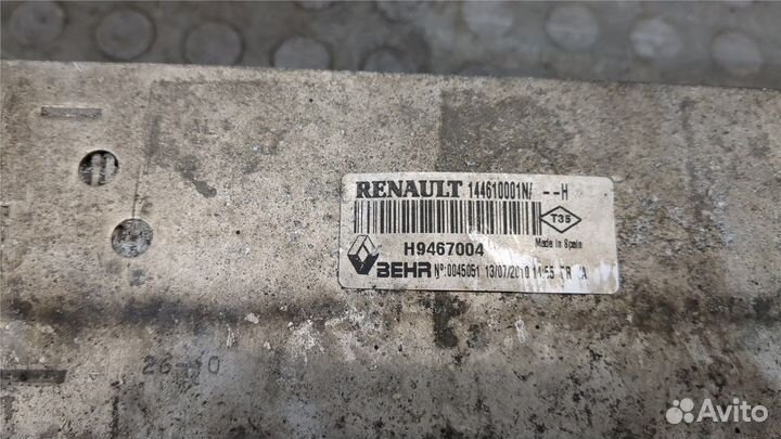 Радиатор интеркулера Renault Laguna 3 2009, 2010