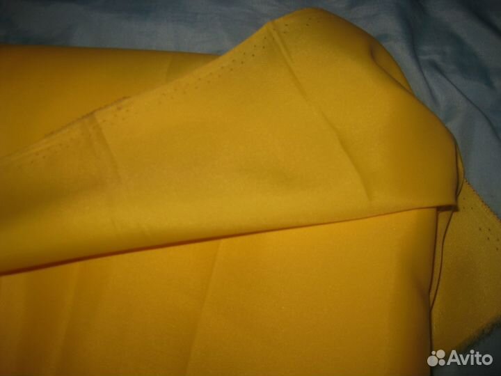 Отрез новой ткани времен СССР - плотный шелк