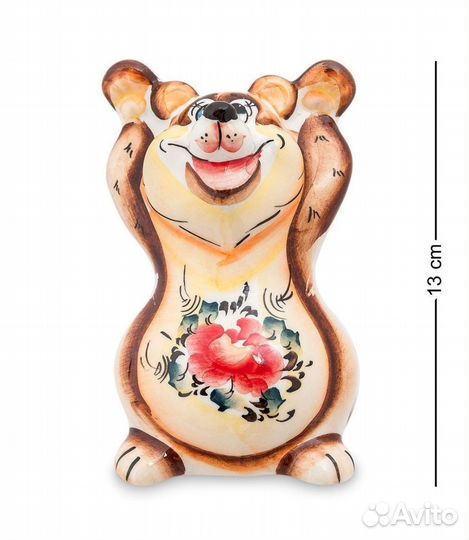 Новая статуэтка Медведь. Гжель Фарфор