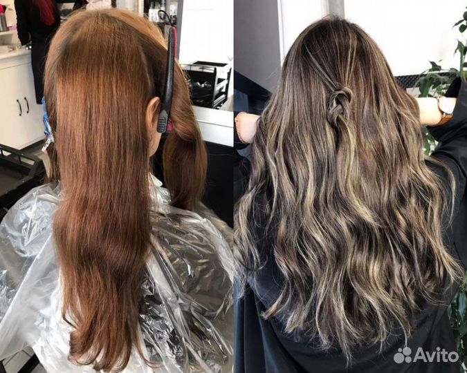 Чистый Тотал блонд, сложное окрашивание