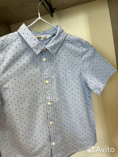 Рубашка с коротким рукавом р.128