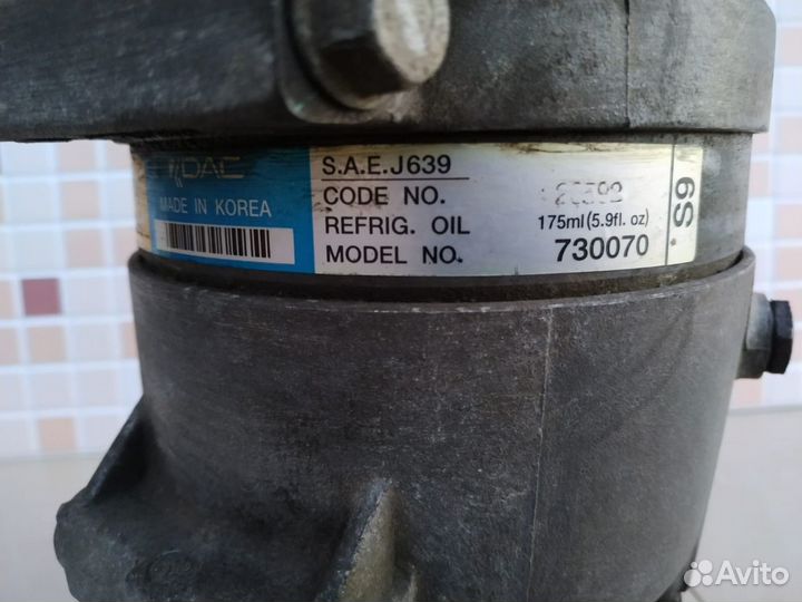 Компрессор кондиционера chevrolet cruze 1 6