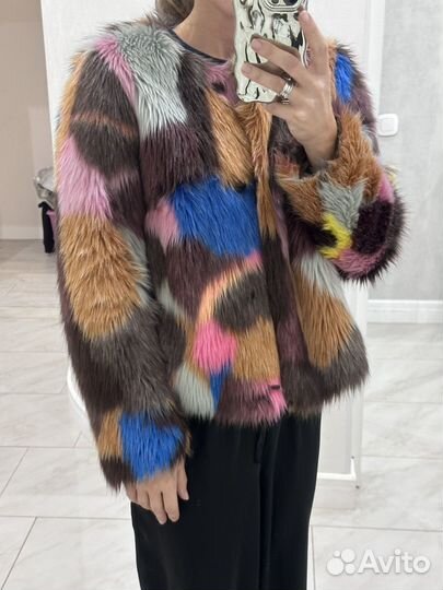 Шуба из эко меха