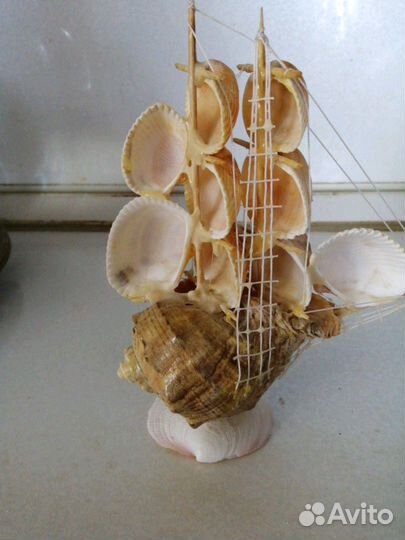 Корабль из ракушек