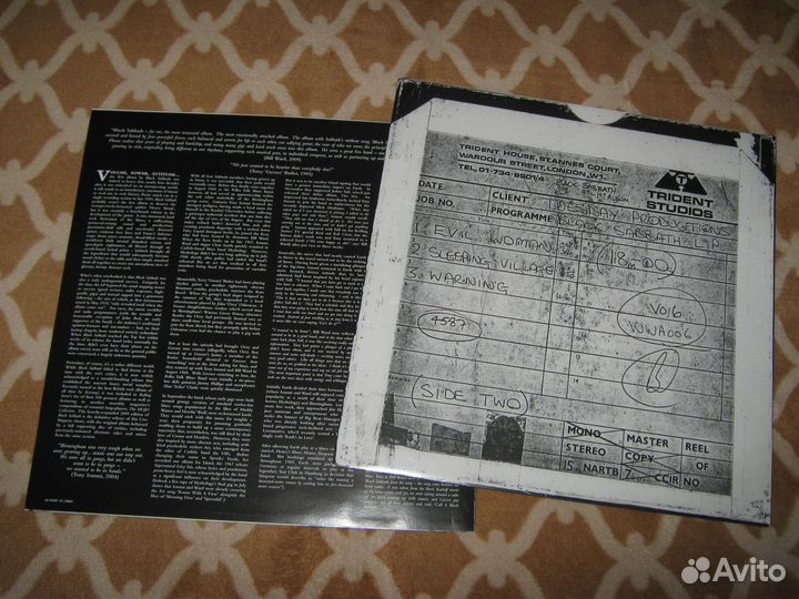 Фирменная пластинка Black Sabbath