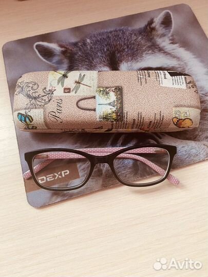 Очки детские (оправа, линзы, футляр)
