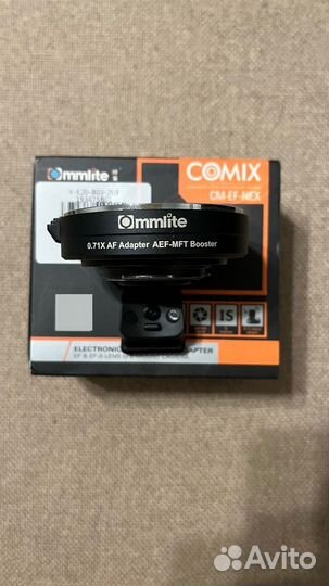 Адаптер Commlite AEF-MFT 0.71X Canon EF Micro 4/3