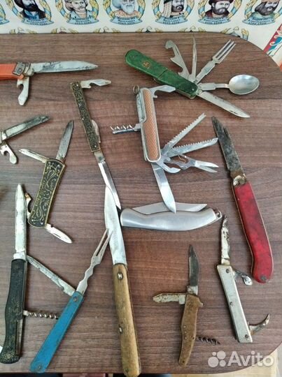 Ножи, складные, перочинные. Лот 23 шт (цена за все