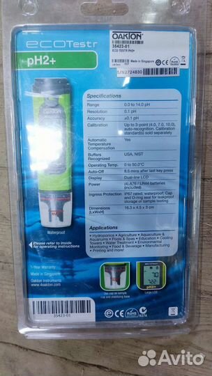 Oakton Цифровой тестер EcoTestr pH 2