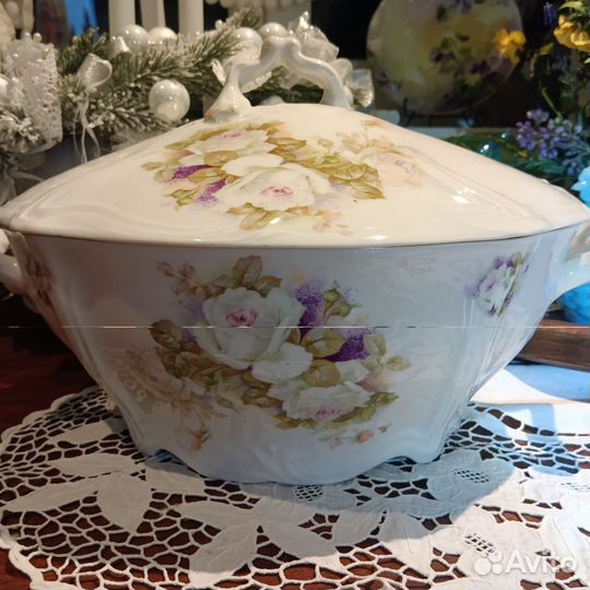 Кузнецов, супница фарфор