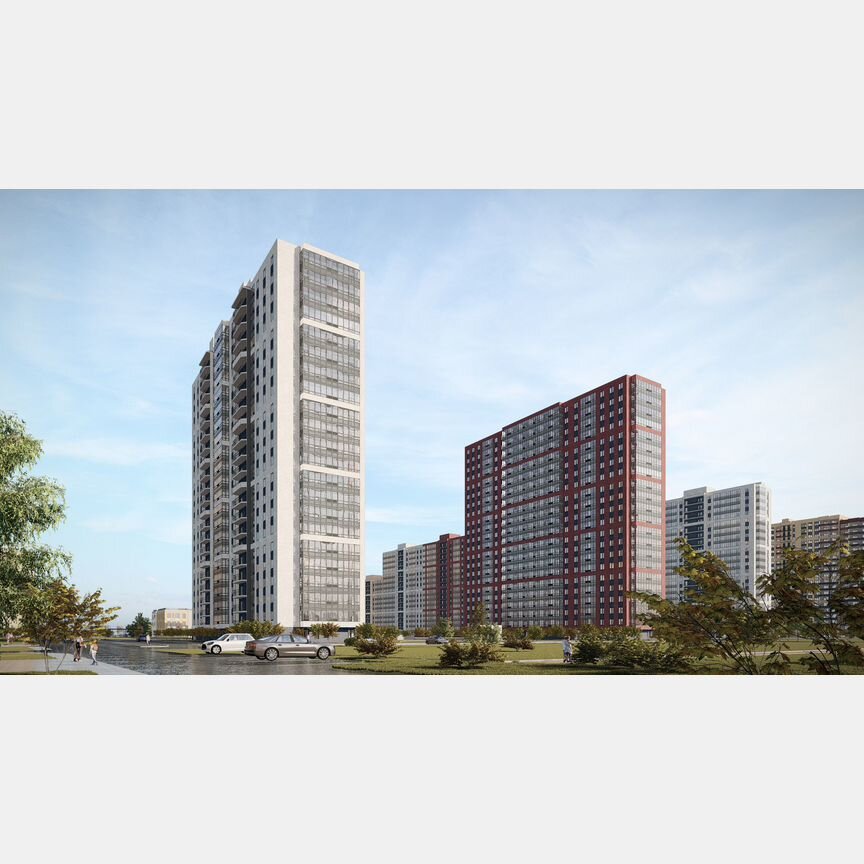 1-к. квартира, 32,2 м², 2/22 эт.