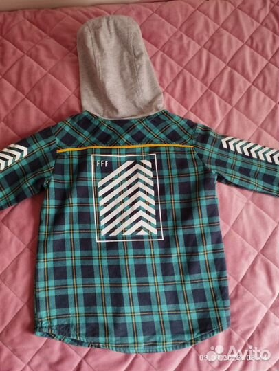 Рубашка-ветровка 95-110 см