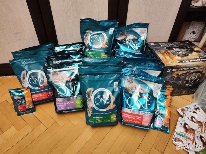 Корм Purina One для кошек 4 по 700 гр