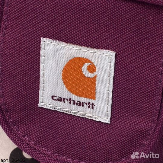 Сумка Carhartt кросс-боди малиновая