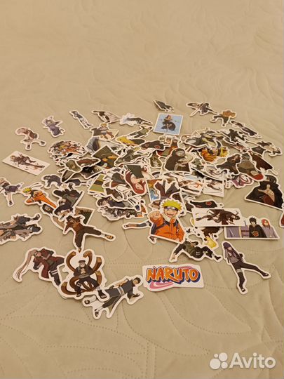 Наклейки аниме Наруто 100 шт