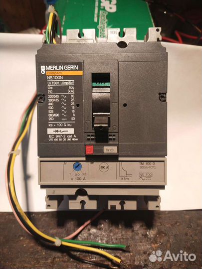 Автоматический выключатель NS100H 100AMP 750 В