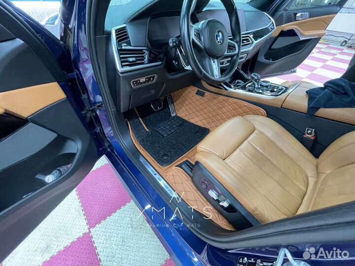 3D коврики из экокожи для BMW X7 (G07)