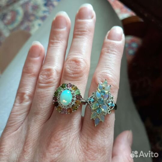 Кольцо с опалом