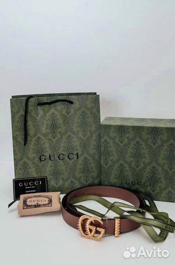 Ремень коричневый Gucci