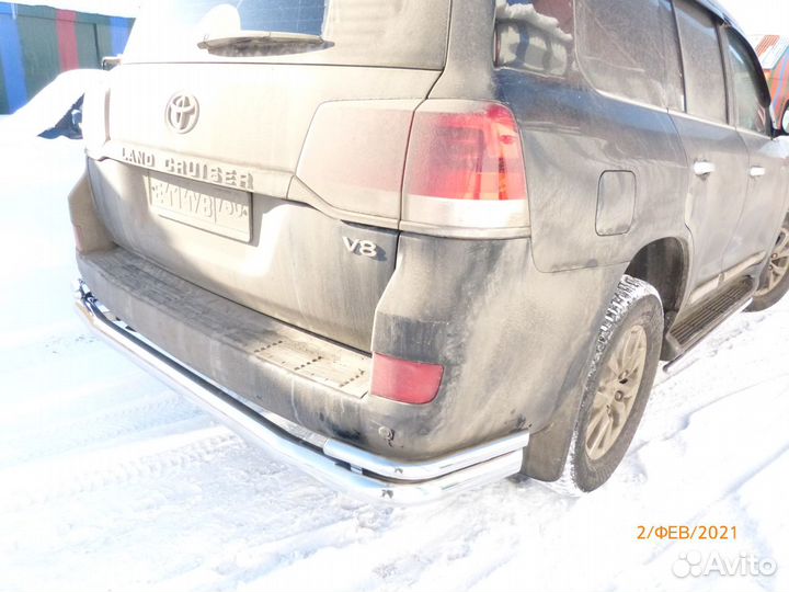 Защита переднего бампера Land Cruiser 200 овал