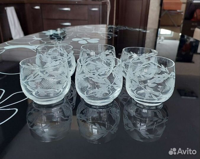 Хрустальные рюмки, 6 см