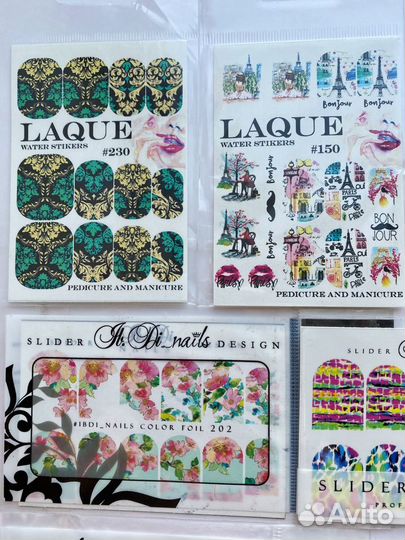 Слайдеры, наклейки для ногтей