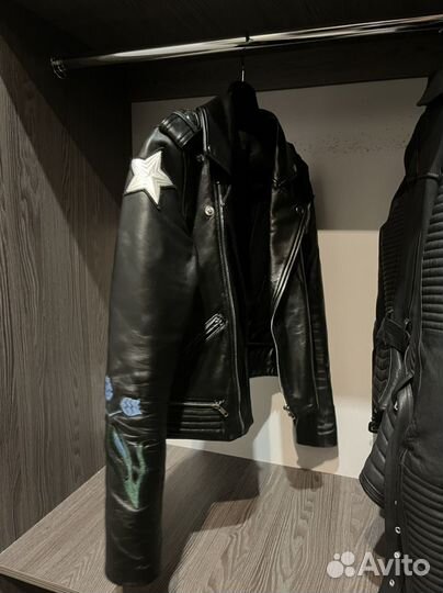 Кожаная куртка maje 40