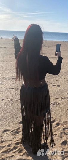 Пояс с бахромой