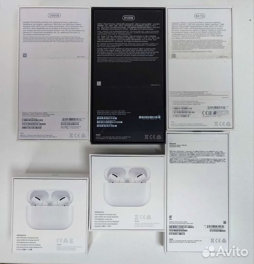 Коробки Apple iPhone iPad AirPods