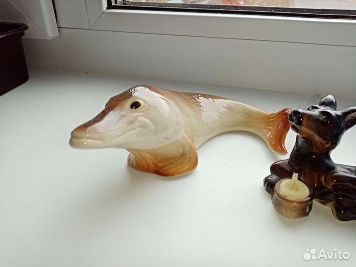 Фарфоровая рыба-щука