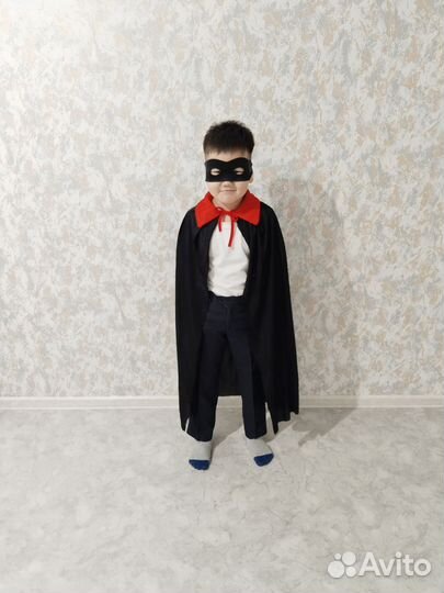 Костюм зорро, без шляпы любой размер