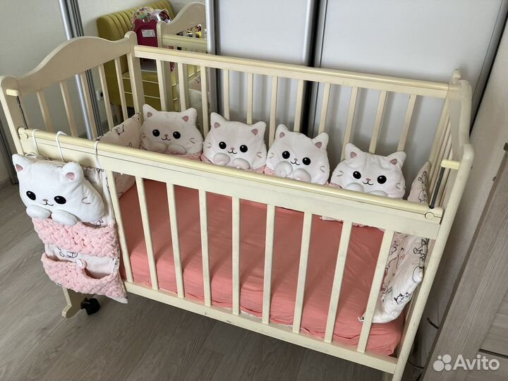 Детская кровать из массива дерева