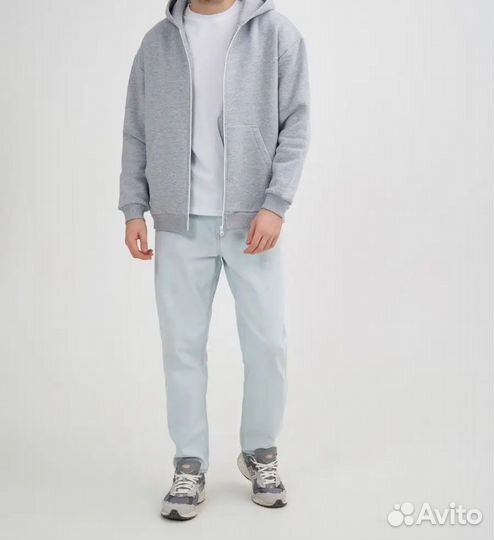 Худи на молнии оверсайз