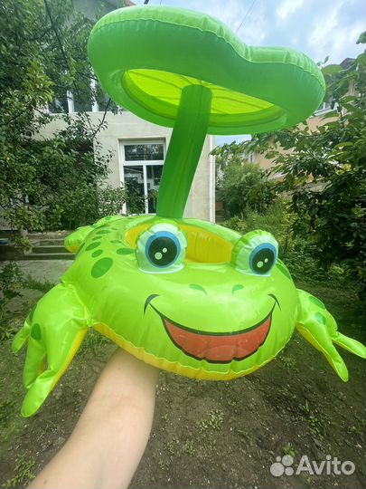 Надувной круг лягушка