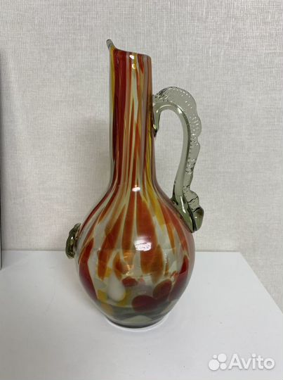 Кувшин / ваза, СССР, цветное стекло (винтаж)