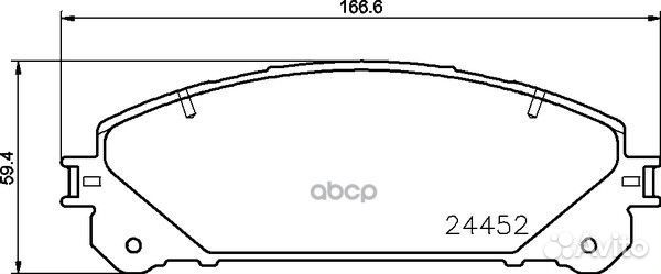 Колодки тормозные lexus RX 09/toyota highlande