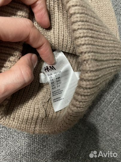 Шапка hm новая 110/128 (4-8 лет)