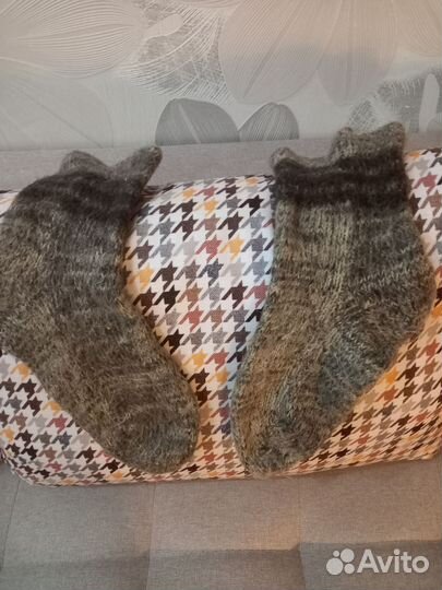 Носки шерстяные мужские вязаные